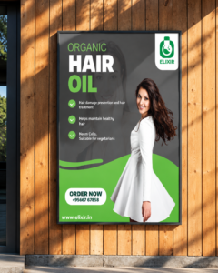 billboard design for hair oil brand created in photoshop